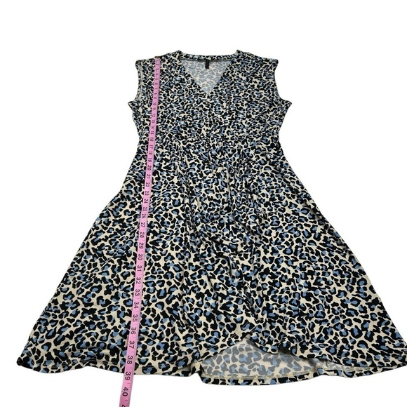 BCBGMaxazria Animal Print Faux Wrap Dress - Picture 10 of 12